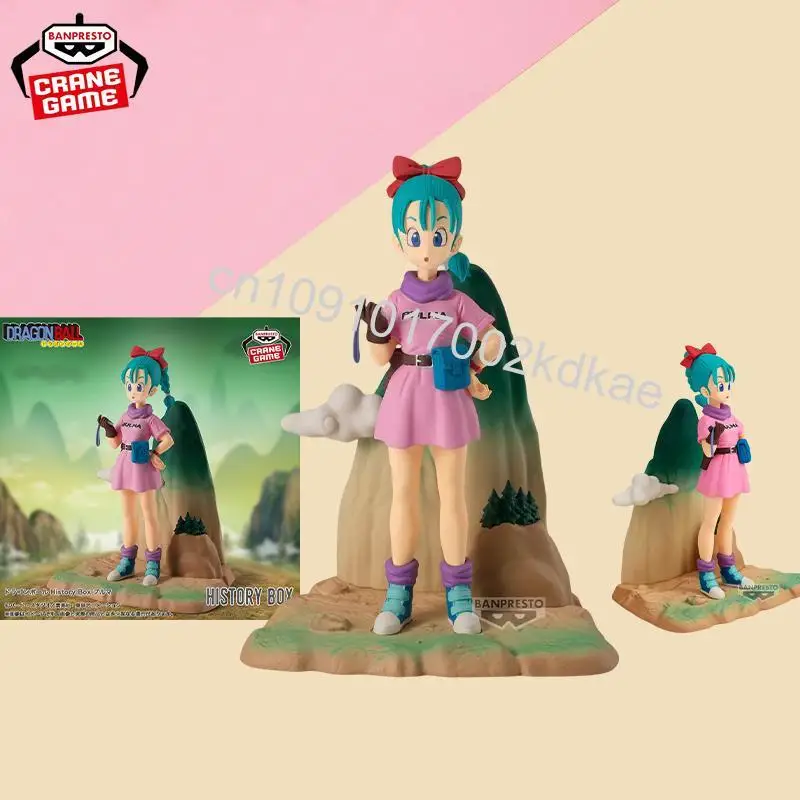 

In Stock Original BANPRESTO History Box Dragon Ball Bulma Figure Anime Model Toy Collection Desktop ornaments Birthday Gift