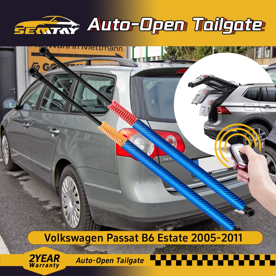 SEMTAY Automatic Lifting Trunk Struts with Spring for Volkswagen Passat B6 Estate 2005-2011 Rear Tailgate Boot Lift Supports