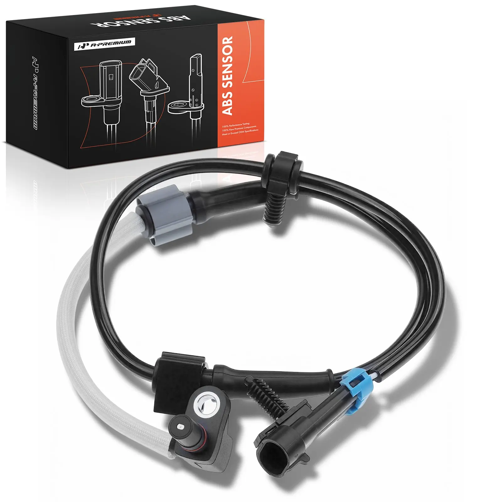 A-Premium Front Driver or Passenger Side ABS Wheel Speed Sensor for Chevrolet Express 2500 Express 3500 2003-2017 Express 4500