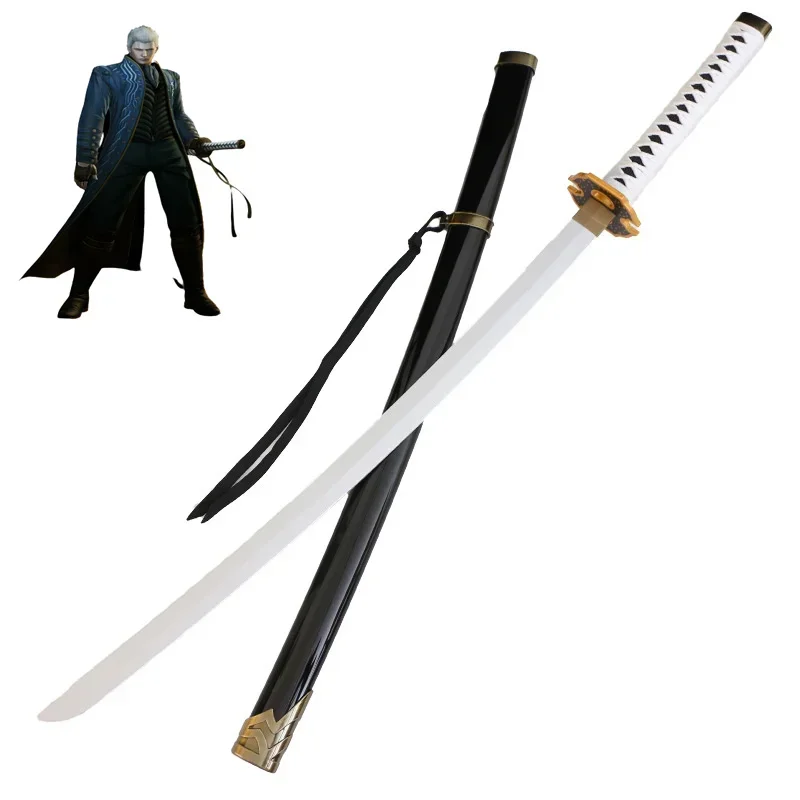 41inch Cosplay Devil May Cry Dante Enma Assembled Sword Katana Role Play 104cm Virgil Nero Weapon Flame Demon Wood Model