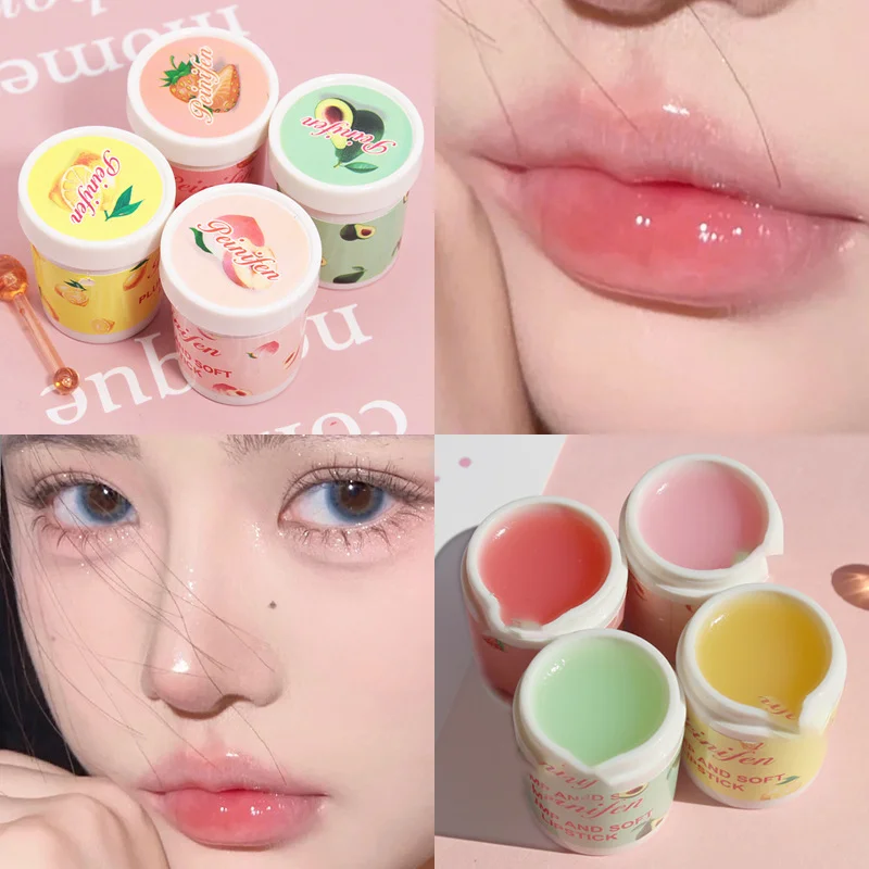 بلسم شفاه مرطب بالخوخ ملمع شفاه للعناية بالشفاه وممتلئ وتقشير ملمع شفاه وردي ممتلئ الجسم