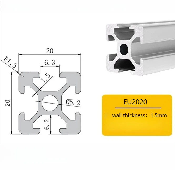 4pcs/lot 2020 Aluminum Profile T Slot 200 300 350 400 450 500 550 600 mm Linear Rail Extrusion Extrusion CNC 3D Printer Parts