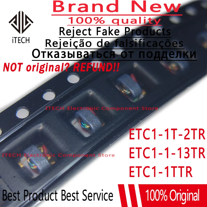 10PCS/Lot ETC1-1-13TR ETC1-1T-2TR ETC1-1TTR SMD New Original RF Transmission Line Transformer ETC1-1-13