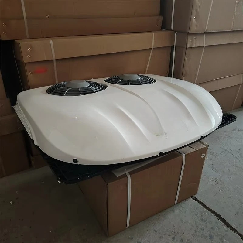 فان Rv سقف الطاقة الشمسية وقف تكييف الهواء شاحنة 12 فولت 24 فولت بطارية تعمل بالطاقة مكيف الهواء ل RV #3