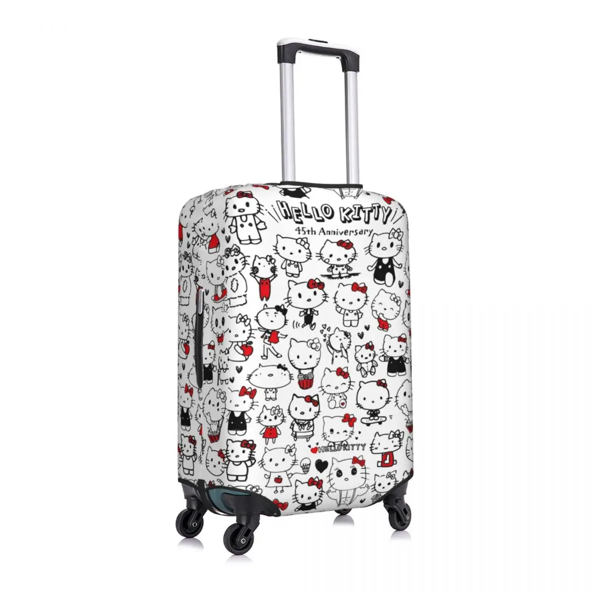 Anime Hello Kitty Y2k Kawaii Suitcase Cover Strectch Business Protection Luggage Supplies Vacation