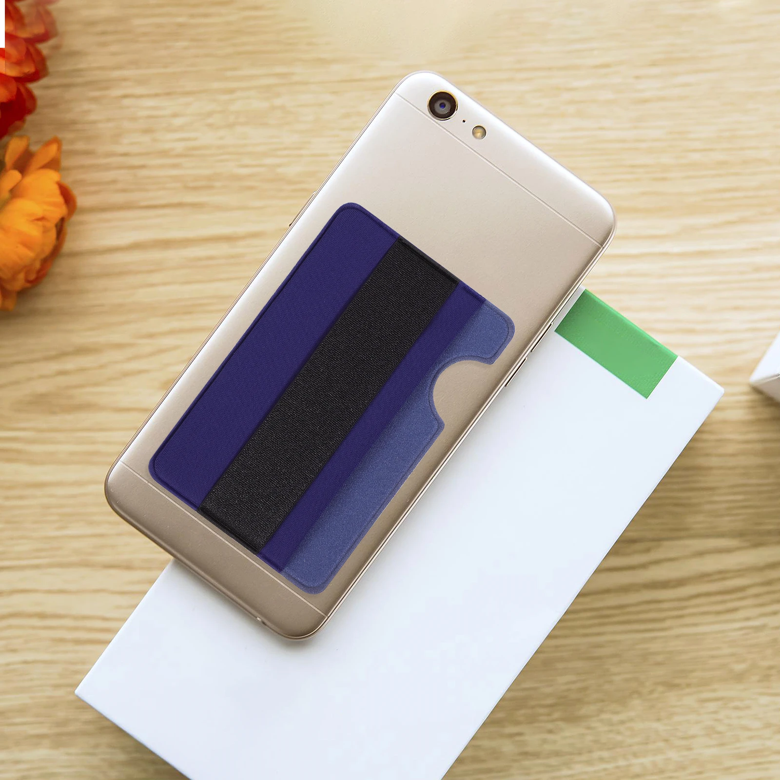 

1pc Stick On Cell Phone Wallet Phone Back Pocket Holder Pouch Adhesive Cover For Cards Bus Pass Durable Mobile Accessory
