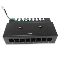 Mount Distribution Frame 8/12 Ports Blank For RJ 45 UTP STP Modules RJ45 Shielded Keystone Jack Sockets Desktop Wall Patch Panel