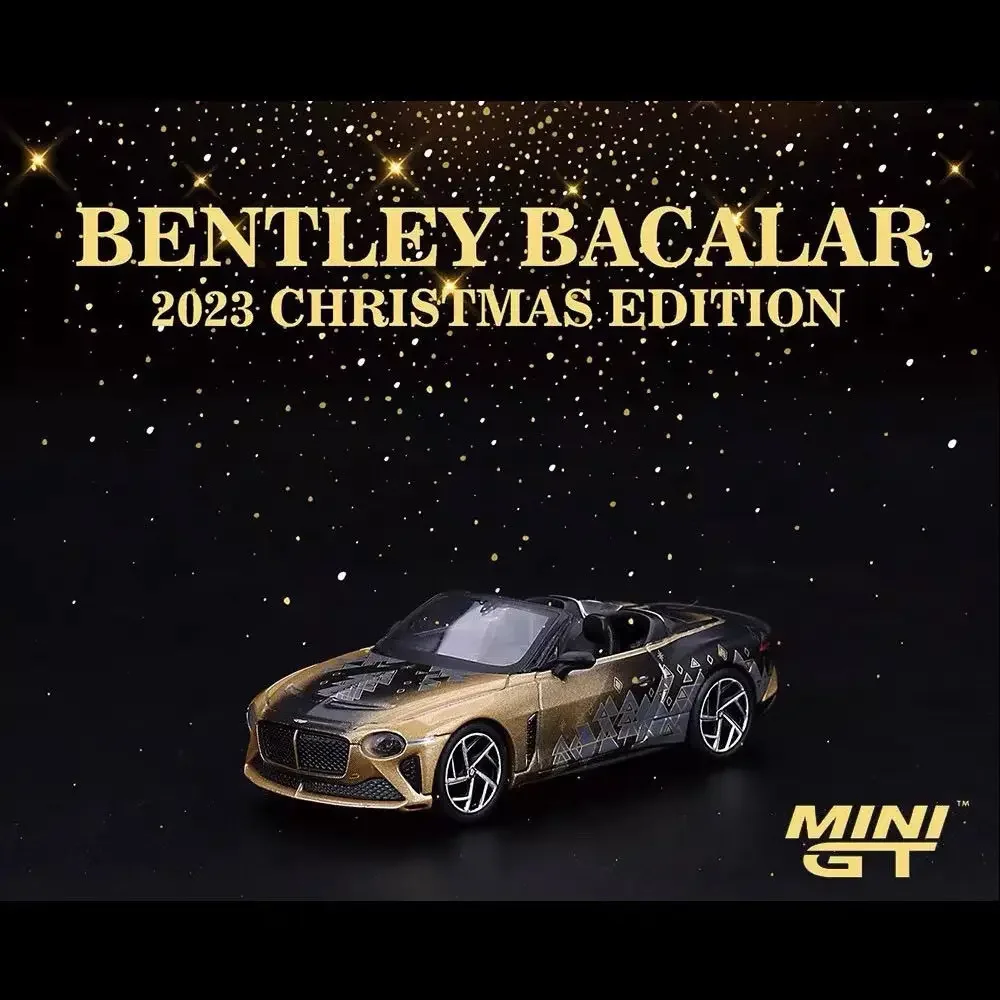 MINIGT 660#2023 Christmas Limited Edition Bentley Mulsanne Alloy Die-cast Car Model Series Collection Gift Toy