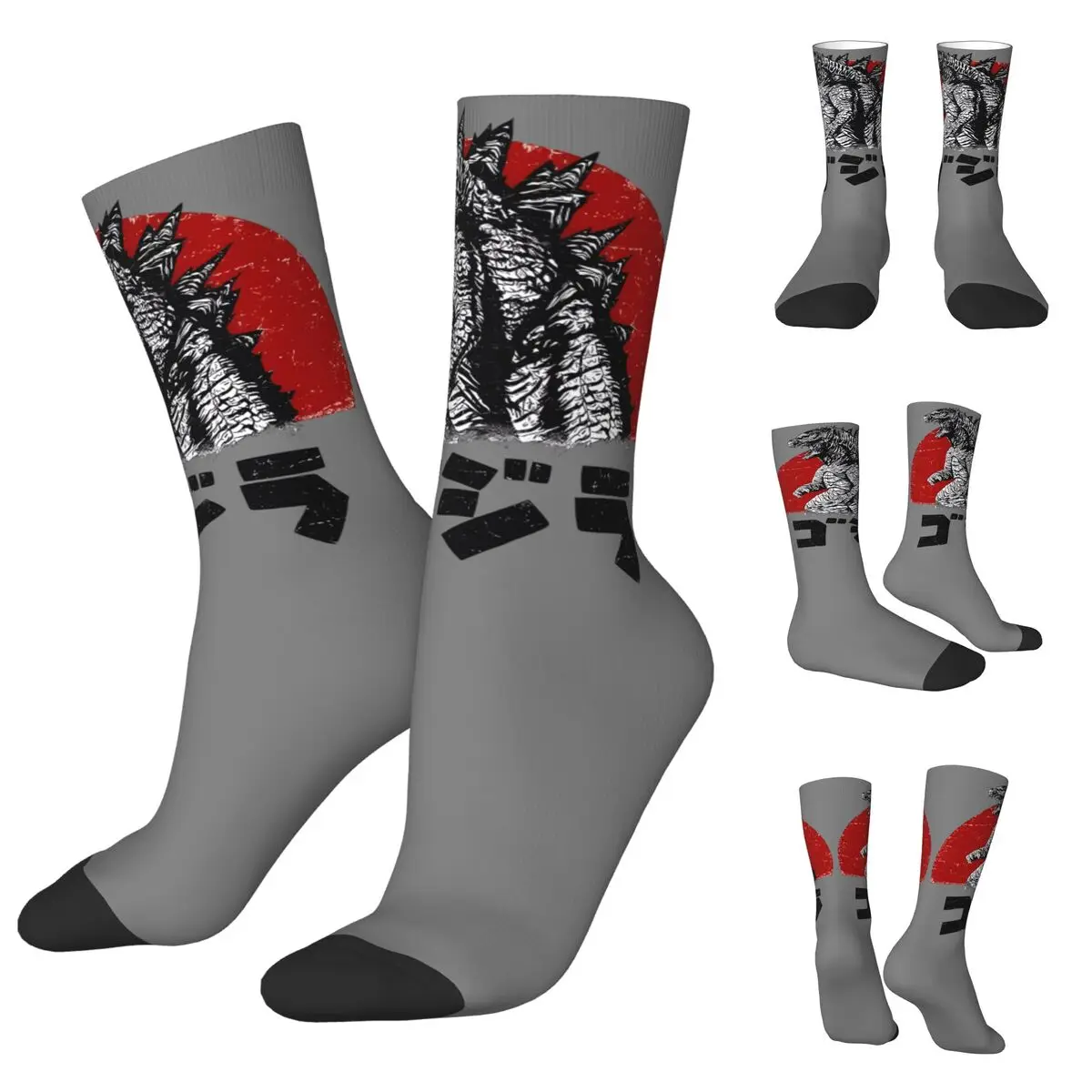 Monster Marine Iguanas Unisex Socks,Cycling 3D Print Happy Socks Street Style Crazy Sock