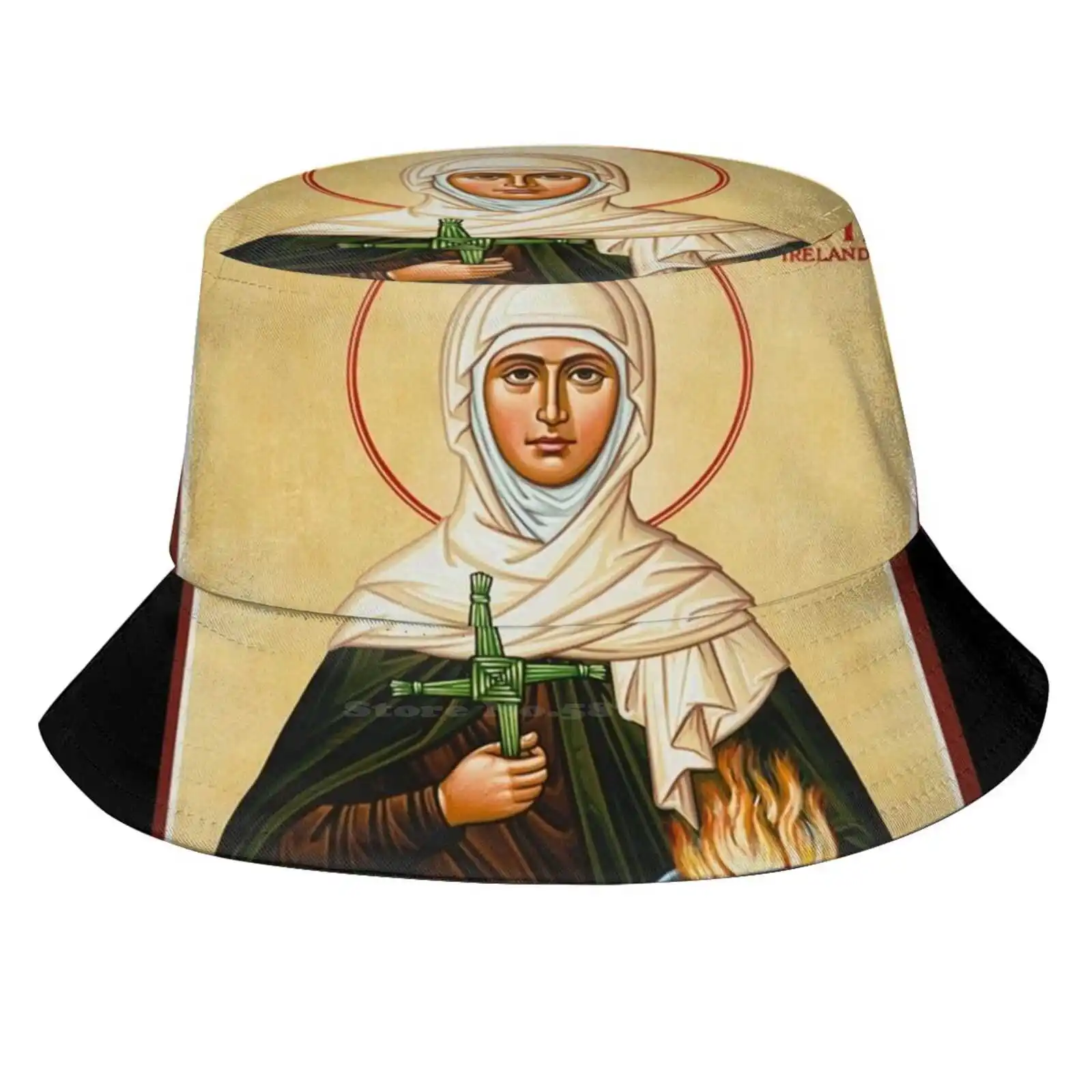 Saint Brigid Of Kildare Mother Saint Of Ireland Unisex Summer Outdoor Sunscreen Hat Cap Saint Brigid St Brigid Ireland