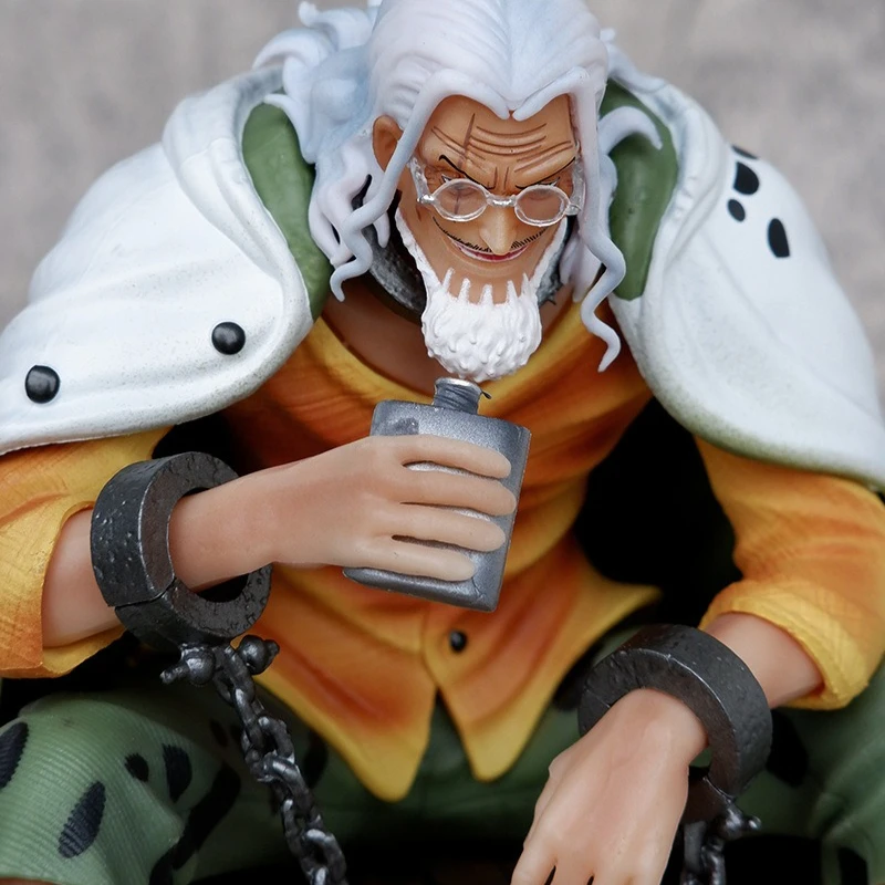 

15cm New ONE PIECE Anime Figure Silvers Rayleigh Sitting Posture Periphery Model Desktop Decorative Ornaments Birthday Gifts Toy