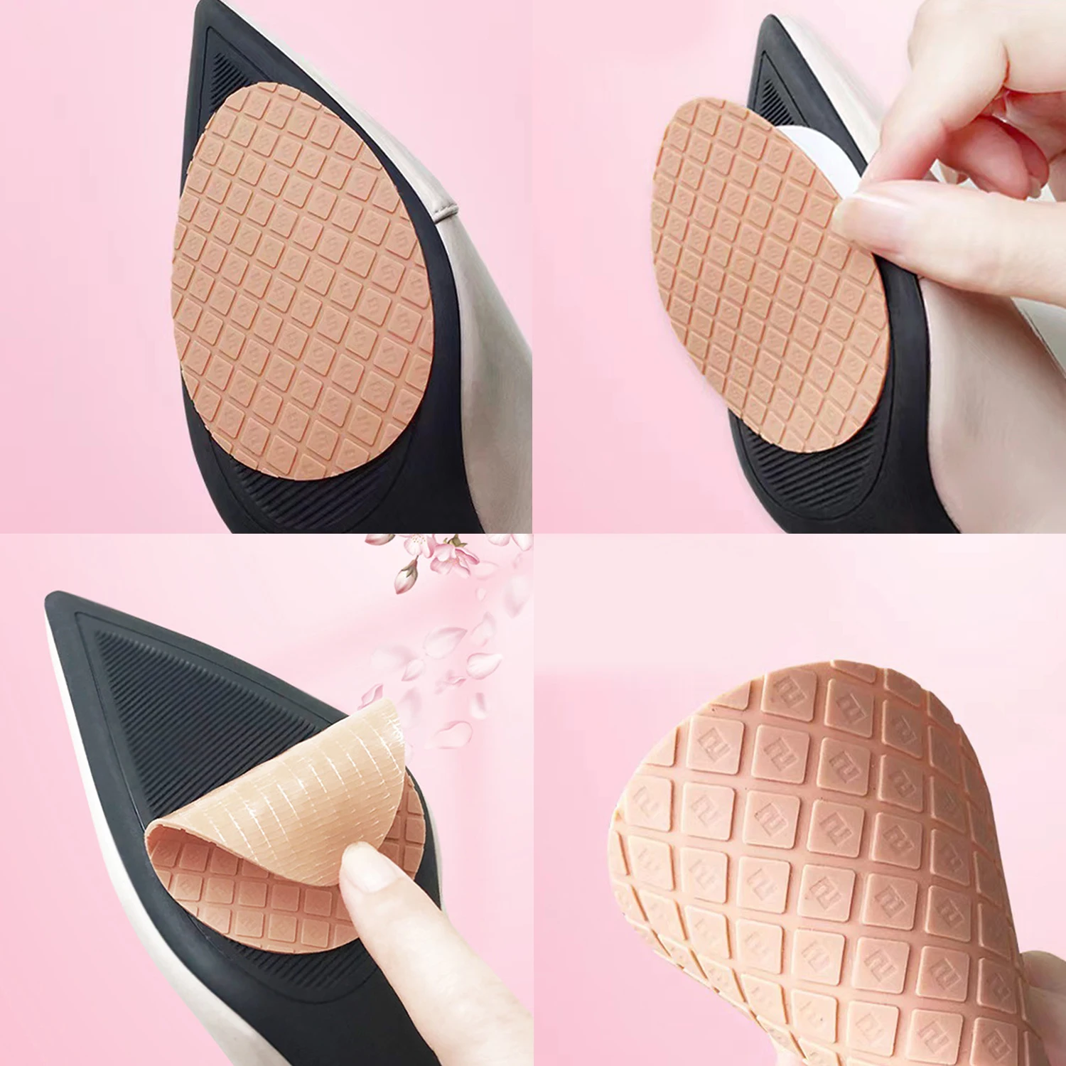 Non Slip Forefoot High Heels Sticker Unisex Anti-Slip Self-Adhesive Shoes Mat High Heel Sole Protector Rubber Pads Cushion