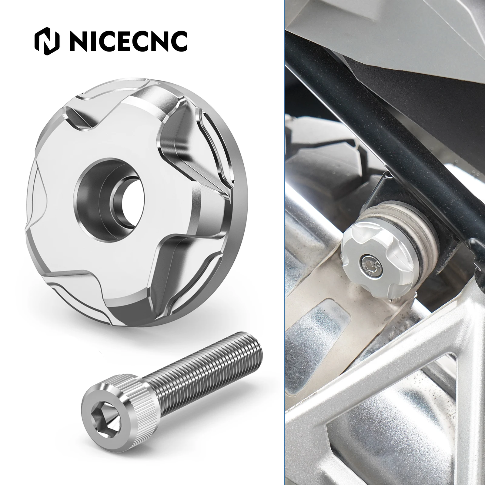 

Motorcycle Exhaust Pipe Hanger Screw Bolt Cover Plate for BMW R1250 GS GSA R1250GS/Adventure R1250GSA R 1250 GS 2019-2024