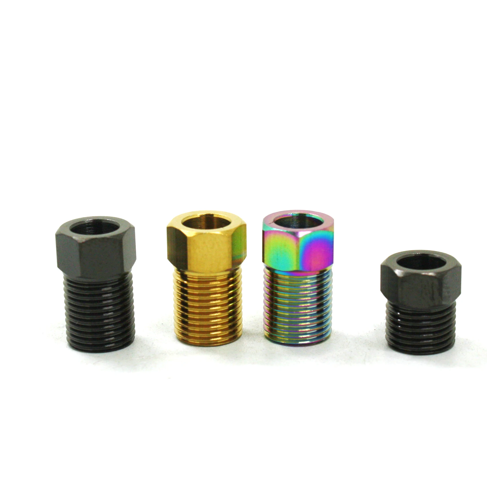 M8 Bicycle Bicycle Hydraulic Hose Screw Bolt Nut for Shimano/AVID/GUIDE Titanium Alloy disc brake tubing connection screw P0.75