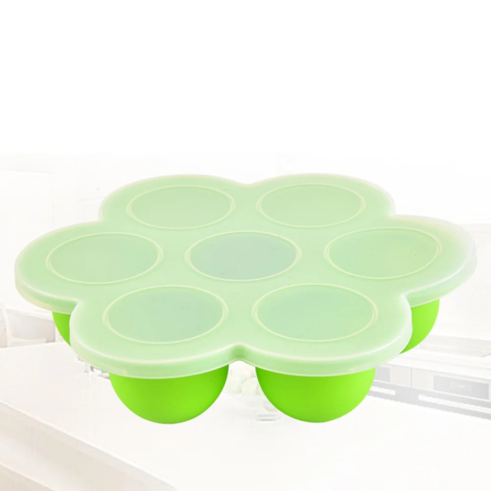 

Baby Food Storage Container 7-Cavity Silicone Freezer Tray With Lid Reusable Food Storage For Infant Meals Baking Serving