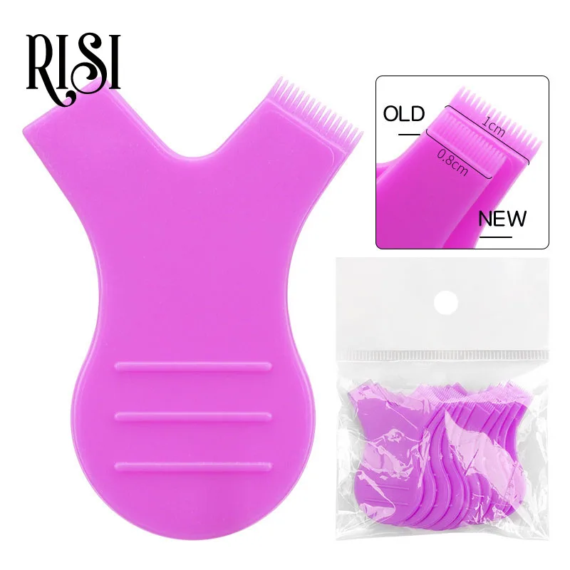 RISI Mới Dẻo Silicone Uốn Cong Miếng Lót Y Lông Mi Bàn Chải Sạch Lược Mắt Mi Nối Dài Uốn Dụng Cụ Bấm Lông Mi Nâng Bộ Phụ Kiện