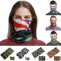 Camouflage Scarf Multifunctional Cycling Bandana Neck Warmer Face Shield Mask Outdoor Sport Balaclava Braga Cuello