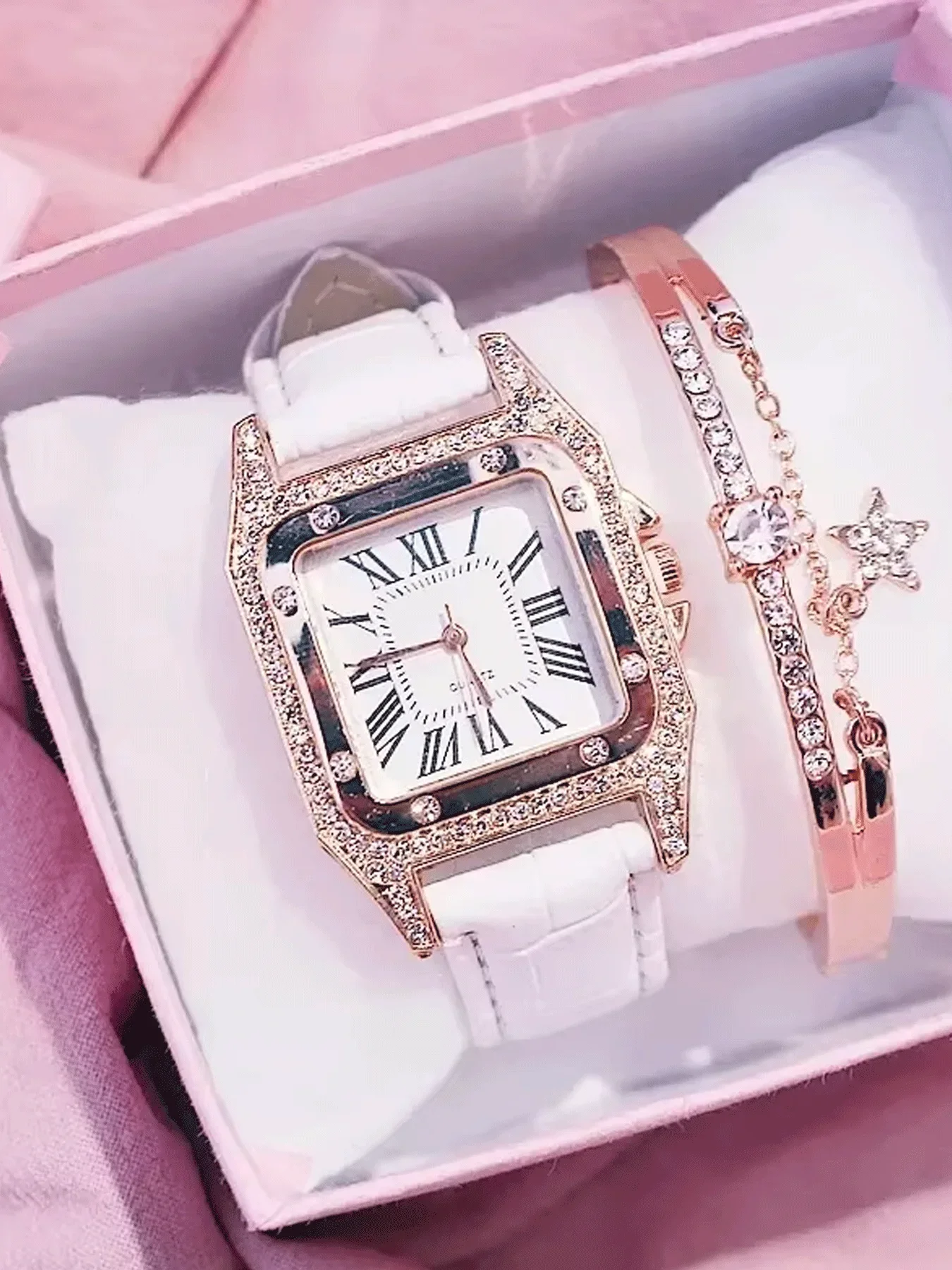 2-piece Women's Watch Fashion Watch Women's Versatile High end Women's Watch Women's Watch Set