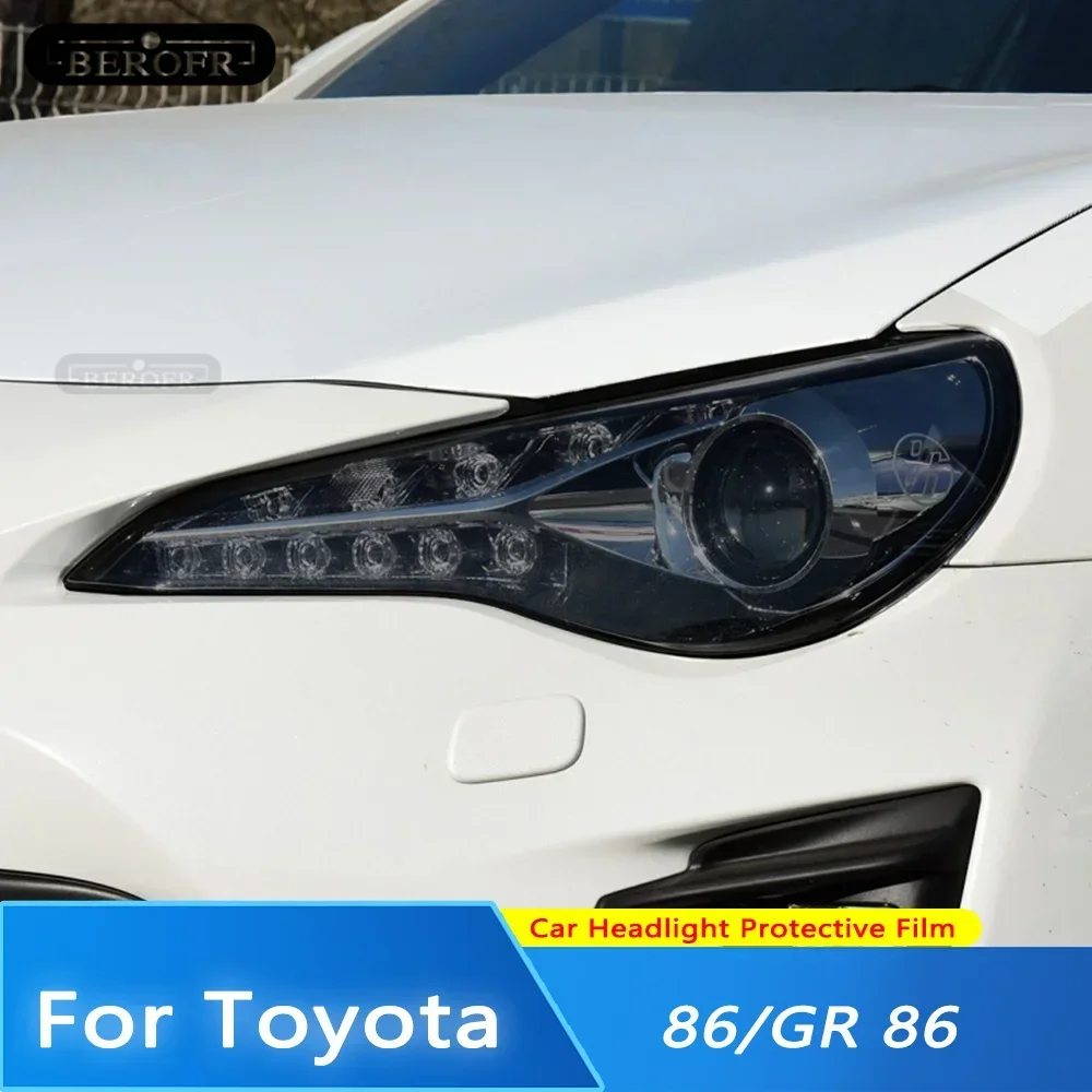車のヘッドライト保護フィルムフロントライト透明スモークブラック-tpu-ステッカートヨタ-gr-86-gt-gr86-2012-2020-2021-2022
