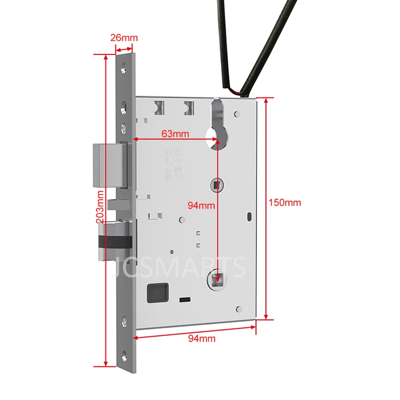 Hotel room keyless cerradura inteligente smart lock with RF card reader