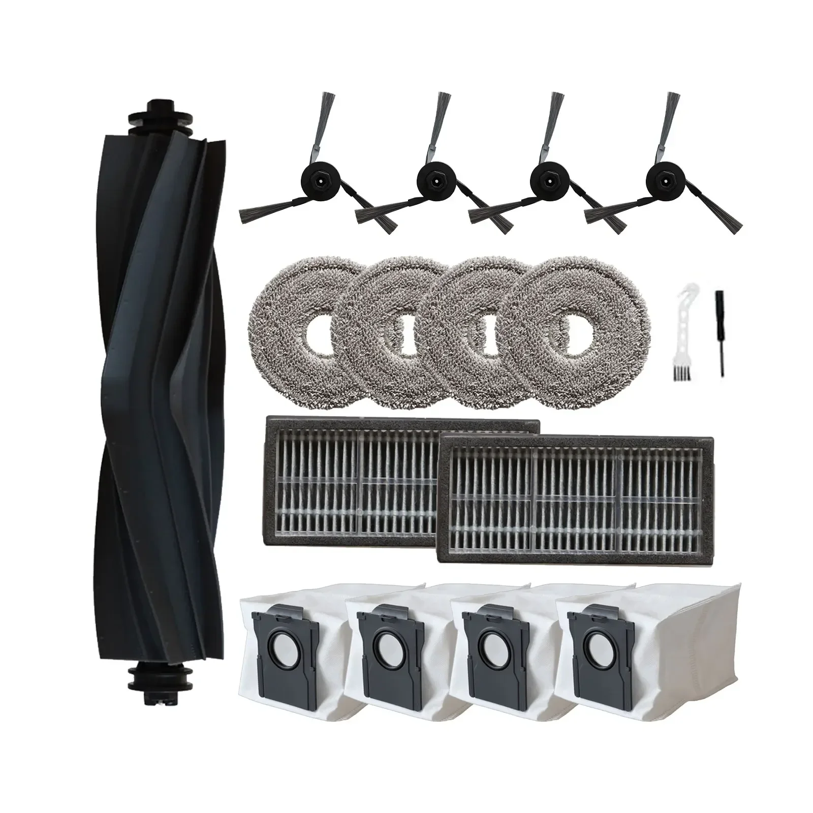 Complete Accessory Kit For Dream E ForX40 Ultra Vacuum: Brushes, Filters & More Brush Filters Side Brushes Dust Bags
