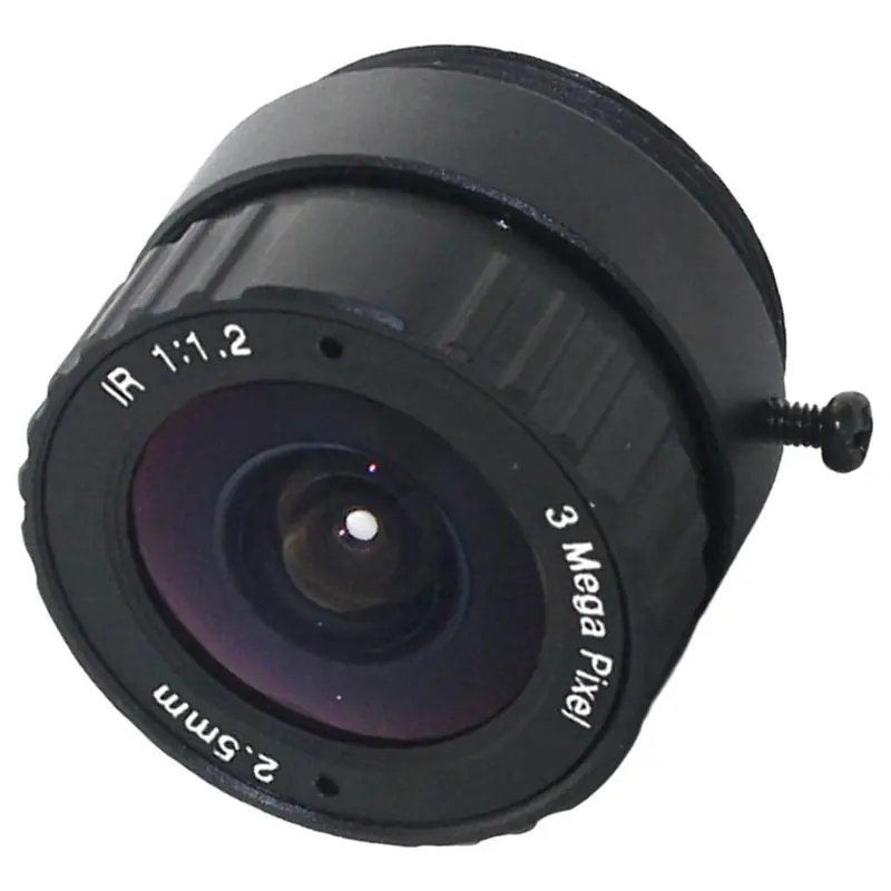 LXYB18B F1.2 Wide Angle Fixed Iris HD 3MP CCTV Lens 2.5Mm CS Mount 1/2.7