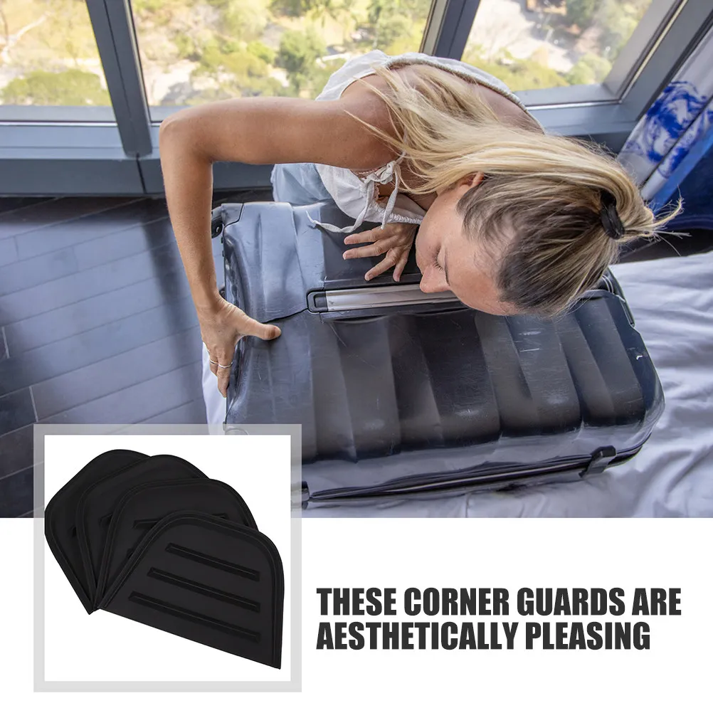 8Pcs Precision-Crafted PVC Suitcase Corner Edge Guards Luggage Hardware Accessories Impact-Absorbing Anti-Collision Packing