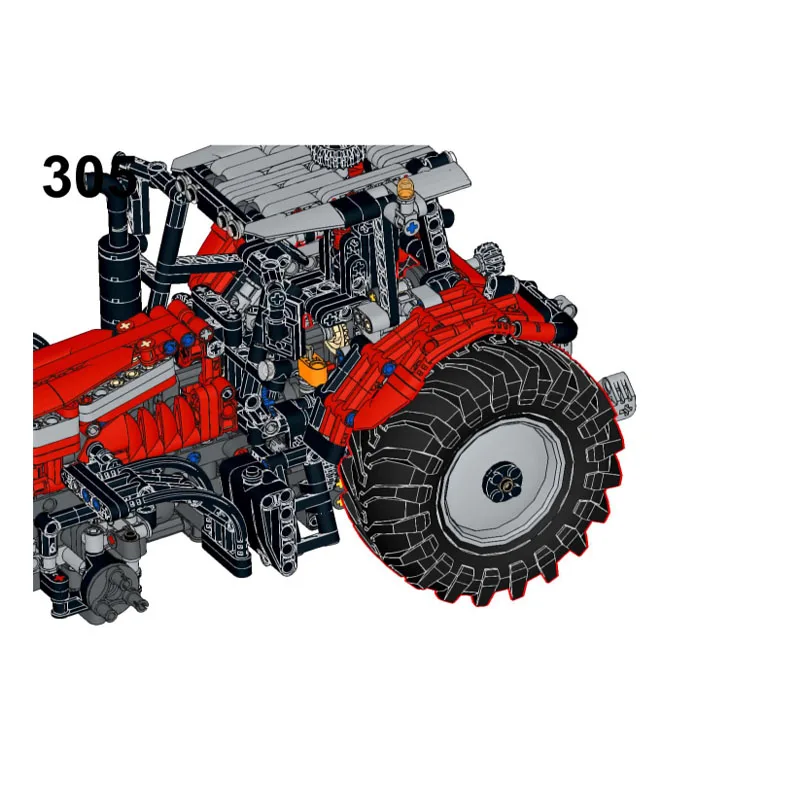 

MOC-175619ClassicCargoTransport Agricultural Tractor Building Block Model1137PartsMOC Creative BirthdayToys for Boys AndChildren