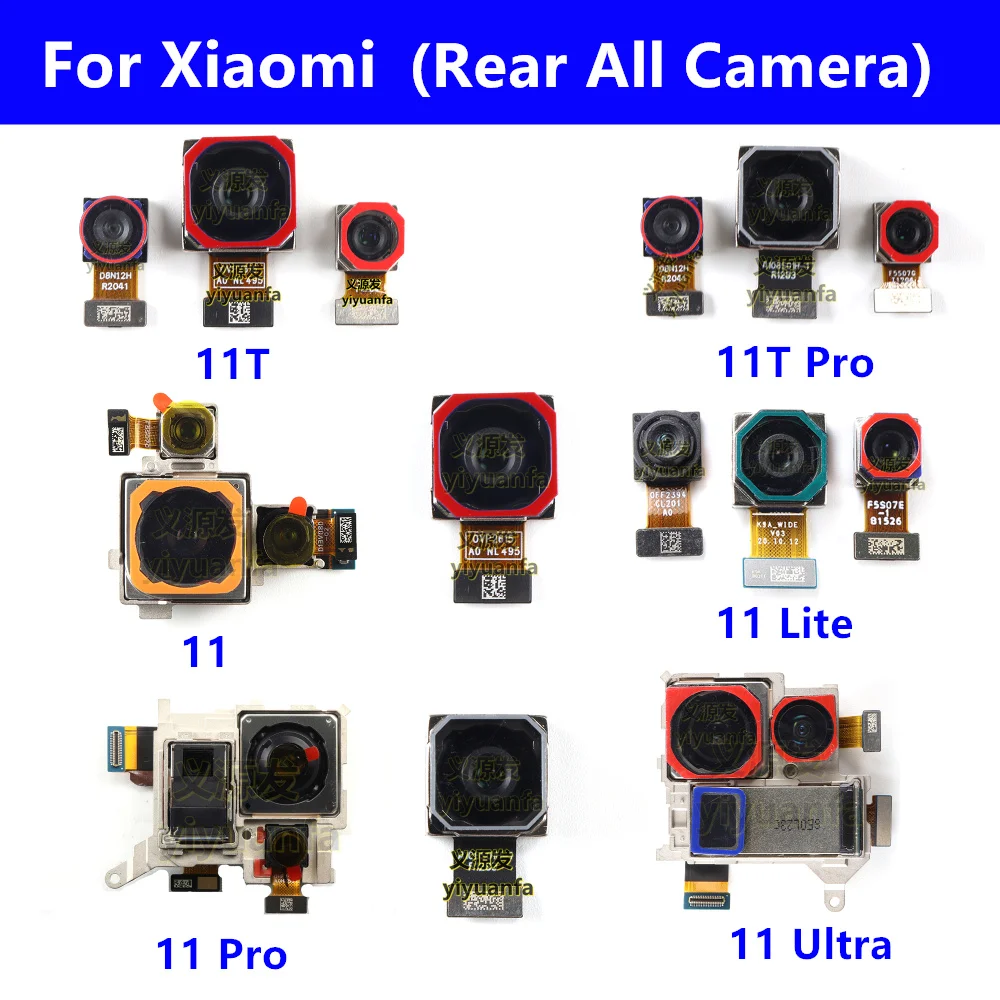 

Задняя камера для Xiaomi Mi 11 11 Pro 11T Pro 11 ультра основная широкая Макросъемка ультраширокая камера Модуль большая Все сменные камеры