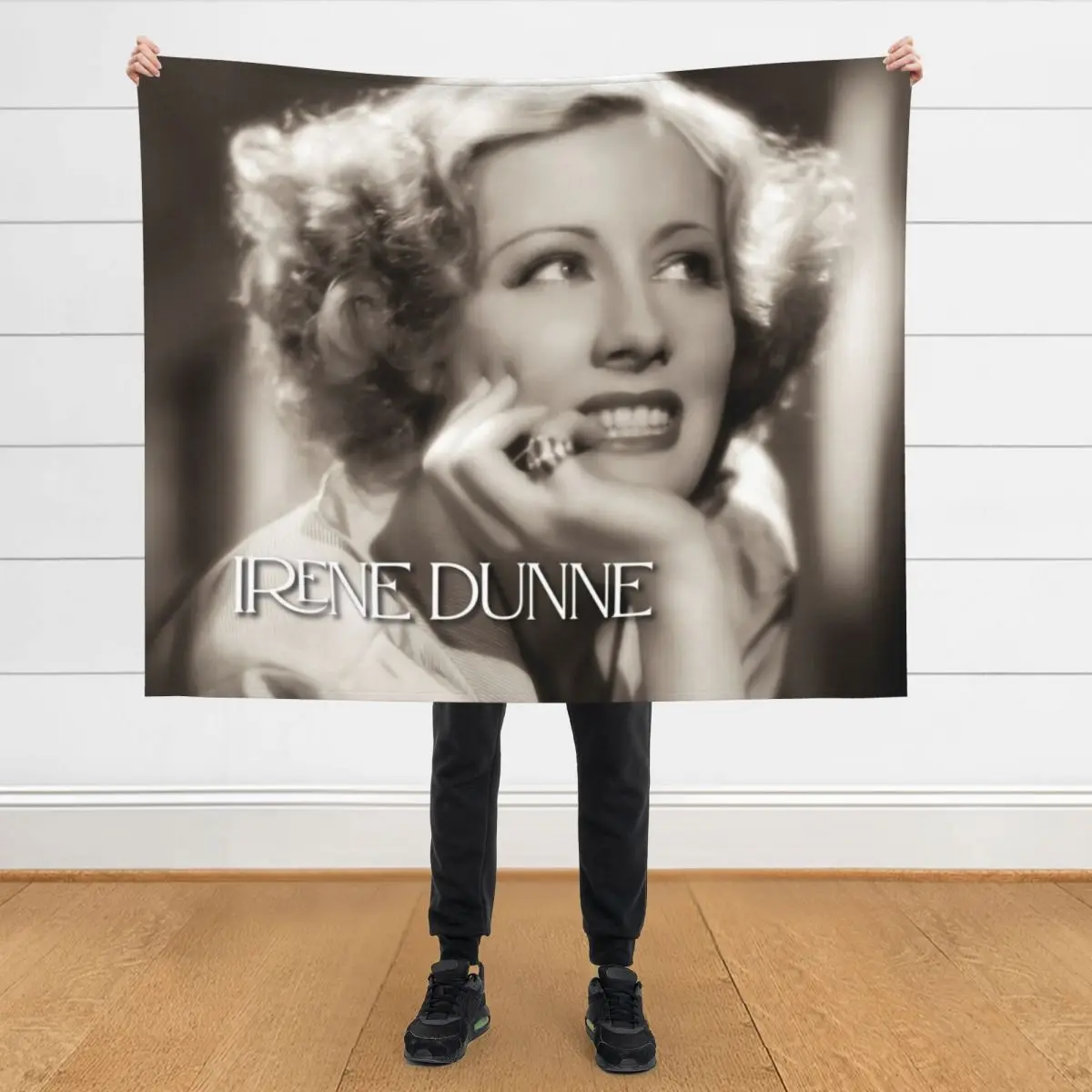 

Irene Dunne Throw Blanket Soft Plaid Sofa Quilt Shaggy sofa bed Blankets