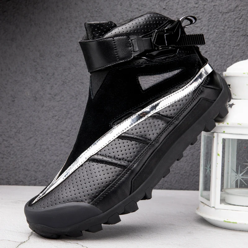 

Профессиональные защитные ботинки для верховой езды, мужские мотоциклетные четырехсезонные модные уличные дышащие противоскользящие туфли для верховой езды с защитой от падения