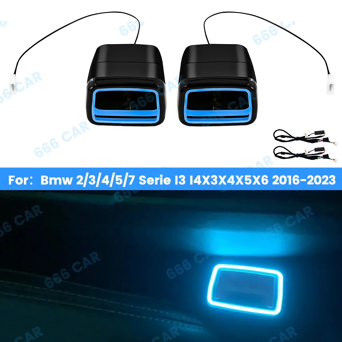 

11 Color Seat Belt Buckle Ambient Light For BMW 2 3 4 5 6GT 7 Series G20 G30 G05 G06 G07 G01 G80 i3 M3 M4 Decorative accessories