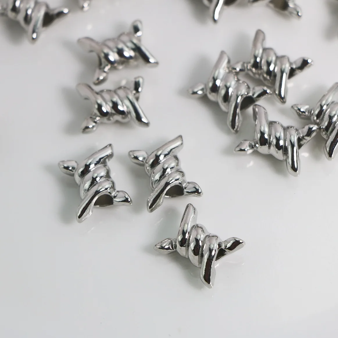 10Pcs 14*17mm Thorn Beads Charms Alloy Pendent For Jewelry Making Diy Bracelet Necklace Earrings Handmade Accessories Supplies