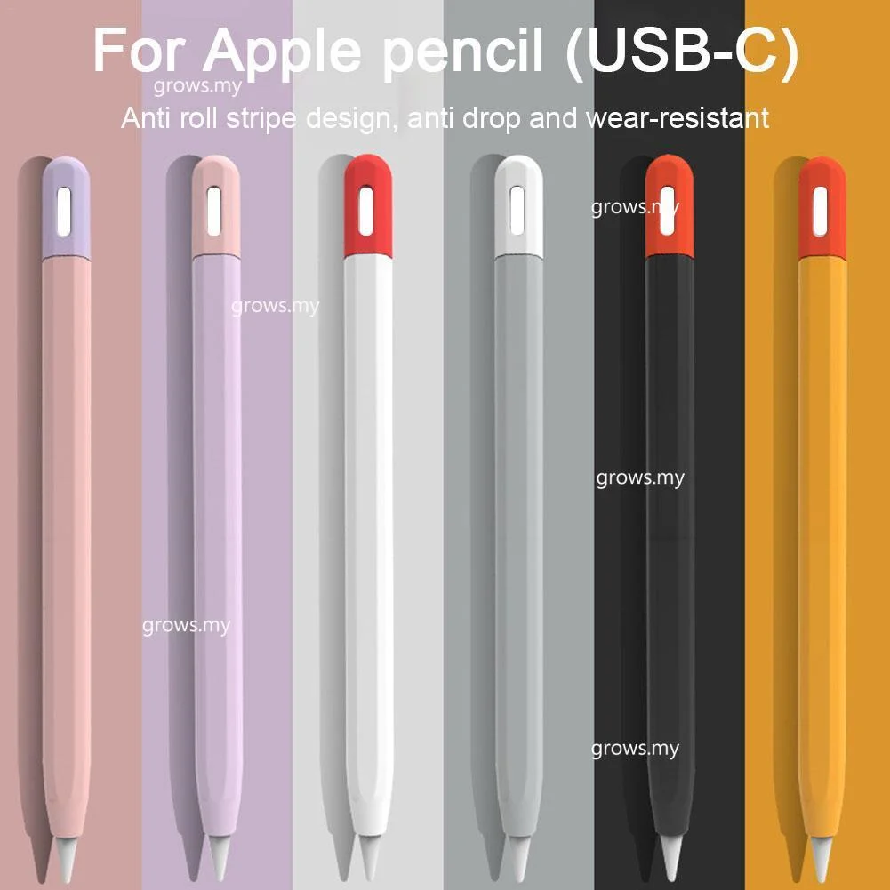 Silicone Protective Cover Pen Case For Apple Pencil 3 (usb-c) Pen Case Sleeve Compatible For iPad Pencil Case Anti-slip Pen Cap