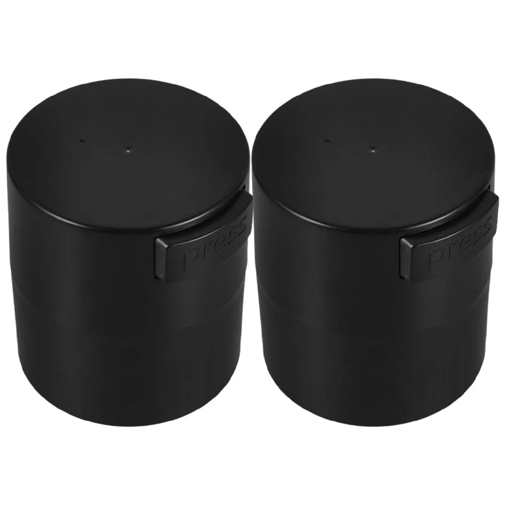 

2 Pcs False Eyelash Glue Jar Preservation Curler Pads Case Storage Holder Filling