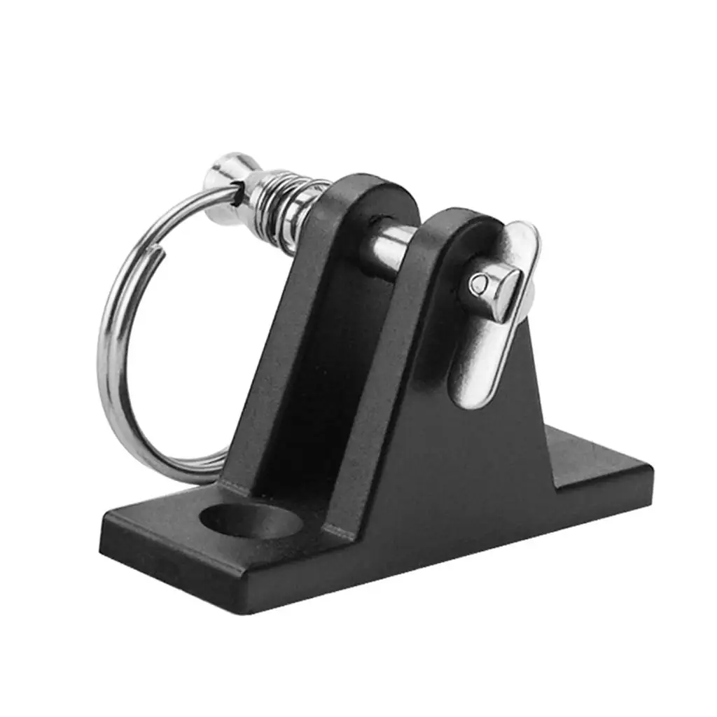 

2 Holes Marine Bimini Top Deck Hinge Black Nylon Mounting Kit Boat Awning Accessories for Raft Canoe