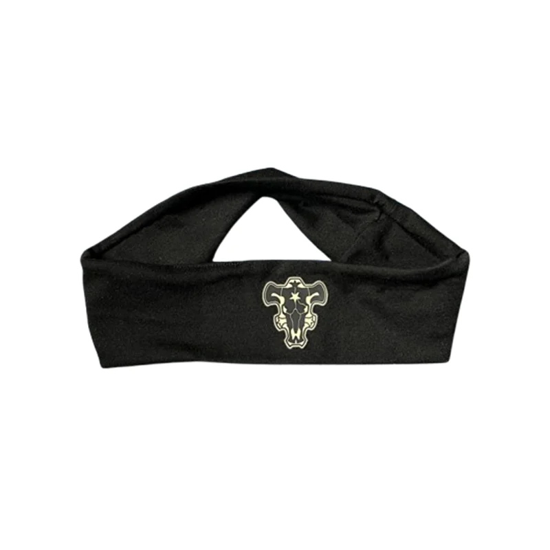 New Anime Headband Black Clover Emperor Logo Asta Magic Knight Cosplay Head Wear Band Costume Emblem Props Halloween view 4