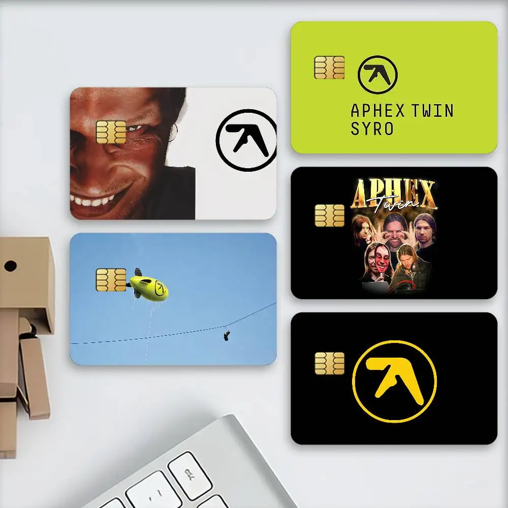 UK Singer A-Aphex Twin Matte Card Stickers For Credit Cards Debit Cards And Transit Cards 4Pcs