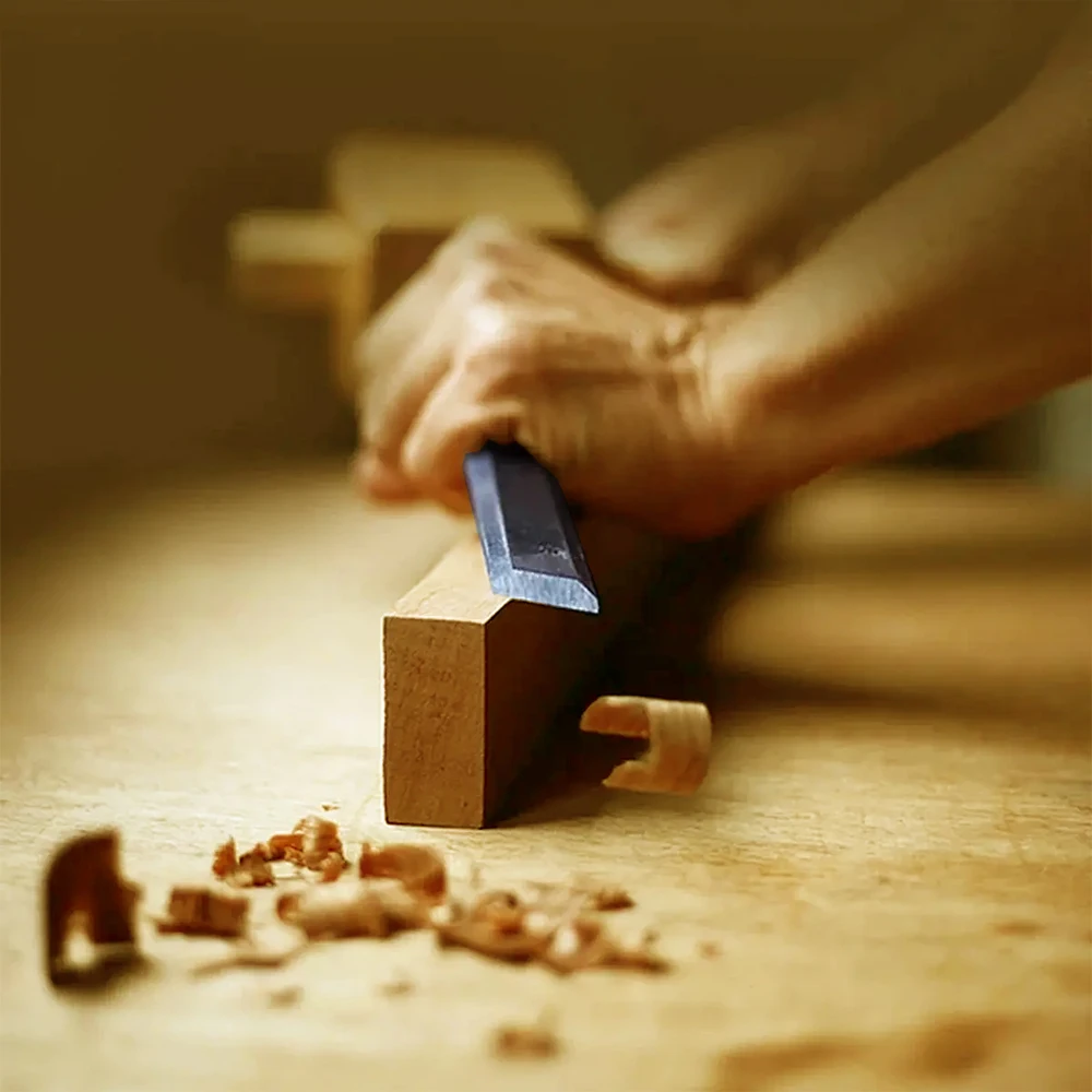 KATWAY 4 قطع إزميل خشب مع مقابض مريحة من خشب الزان 8/12/16/20 مم - أدوات نحت الخشب المريحة أدوات مساعدة ذاتية الصنع HH-AA142 #2