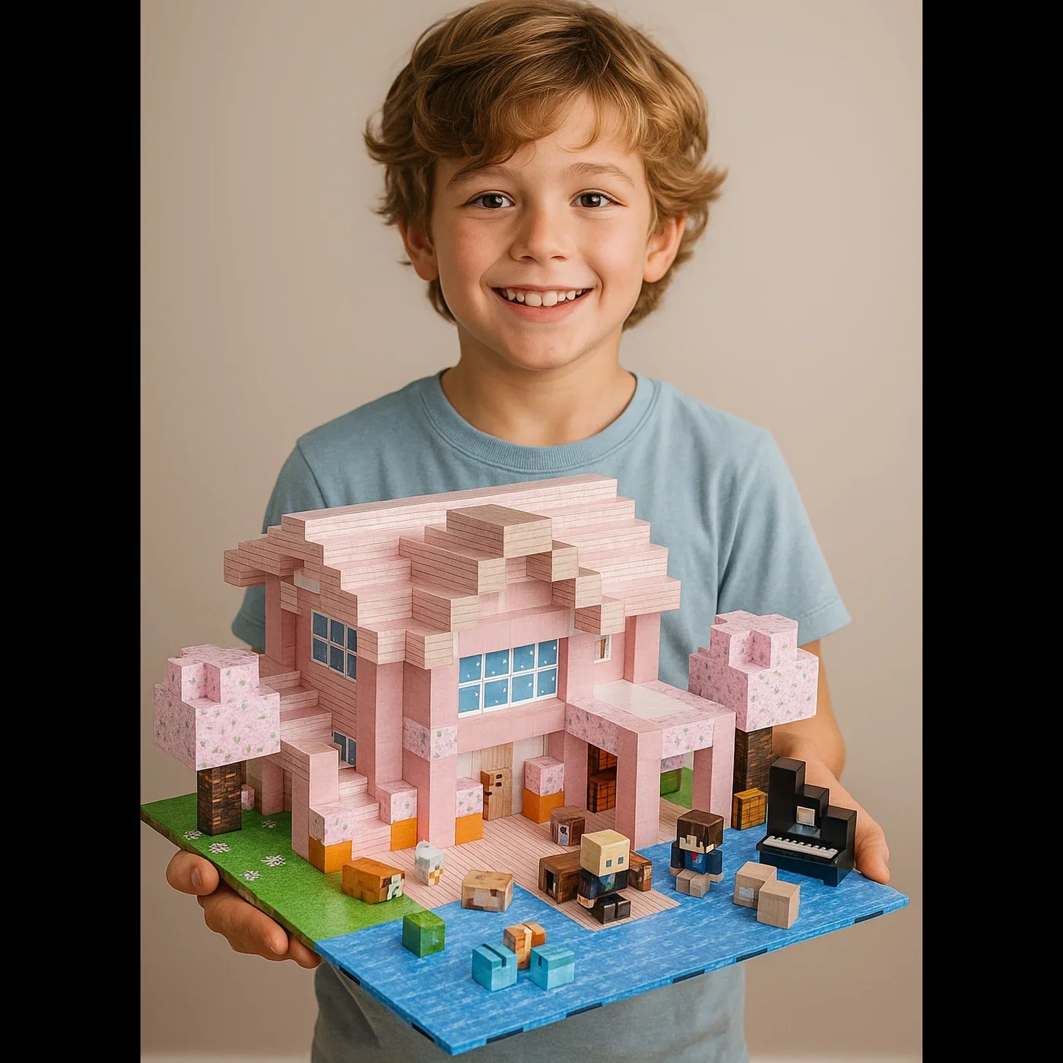 Blocos de construção magnéticos meu mundo conjunto de cubo magnético para menino menina criança idade 3 + diy estilo pixel modelo placa base haste brinquedo placa base