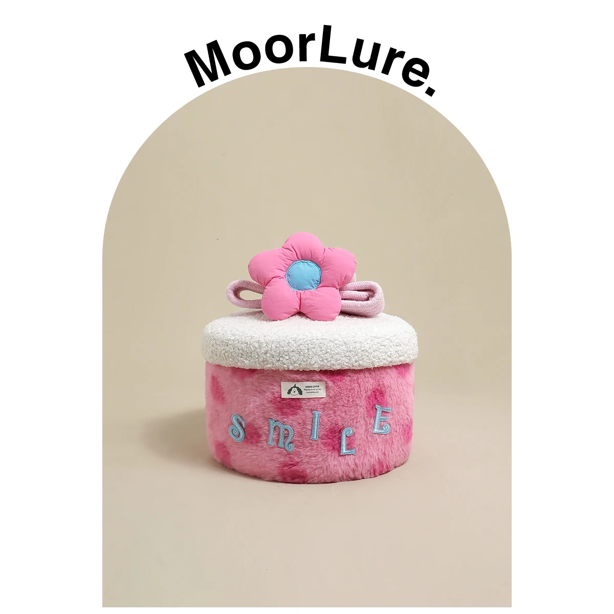 

Креативная милая корзина для хранения с цветочным узором в горошек, оранжевый закат, для мелочей, высокая эстетическая ценность