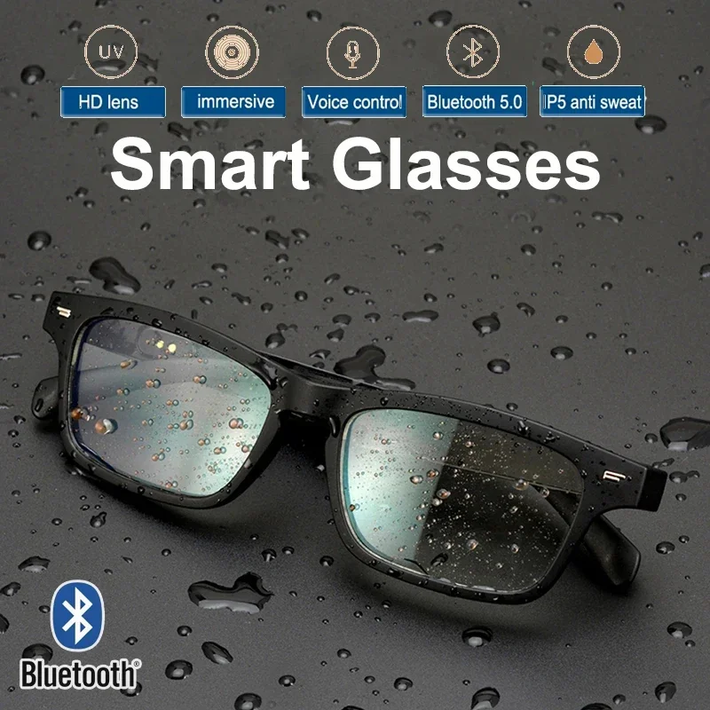 2024 Smart Brille Wireless Bluetooth Musik Brille Smart Anti-Blaulicht HD Bluetooth Call Outdoor Sport polarisierte Sonnenbrille