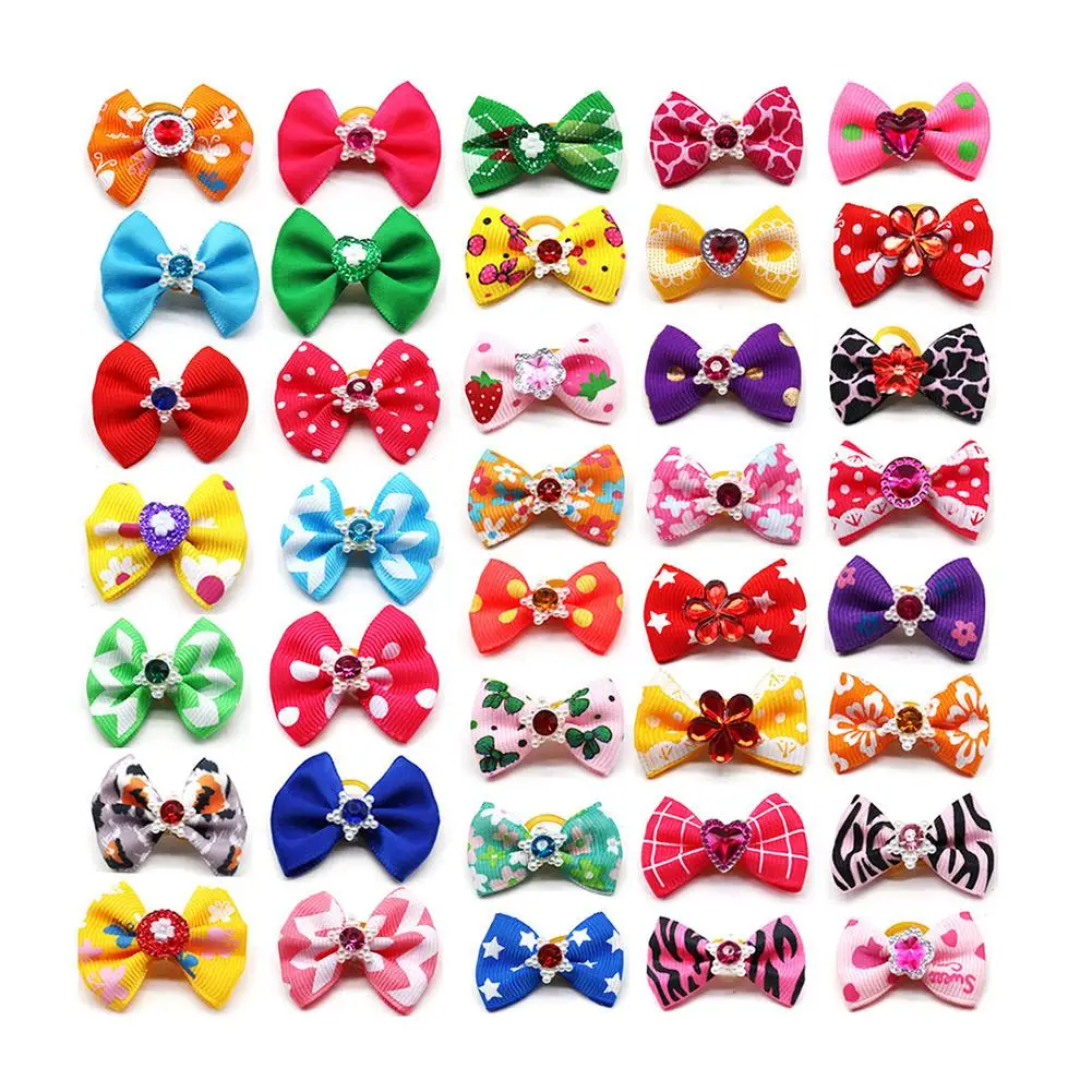 Accesorios para el cabello para mascotas, tocado con lazo, diadema, vestido, Clip de princesa, accesorios de estilo para perros, tocado C8b4