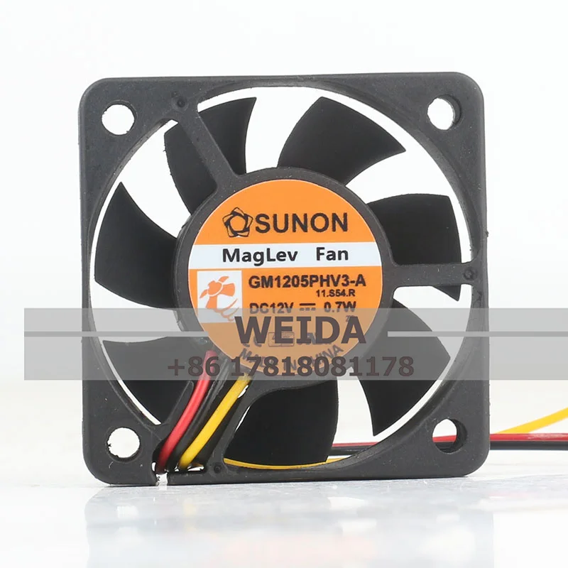 

SUNON 5015 DC12v 0,7 W GM1205PHV3-A 5CM 50x50x15 Магнитный бесшумный охлаждающий вентилятор