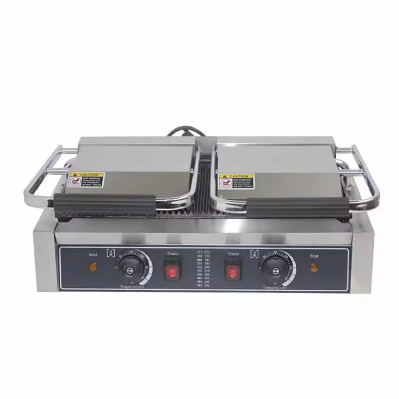

Double Head Plate Grill Commercial Double Sided Up and Down