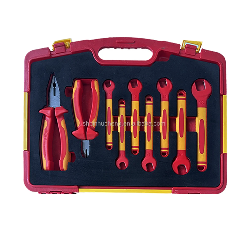 Wrench Pliers Combination Suit 24pcs New Energy VDE Tool 1000V Insulated Open End Wrench T