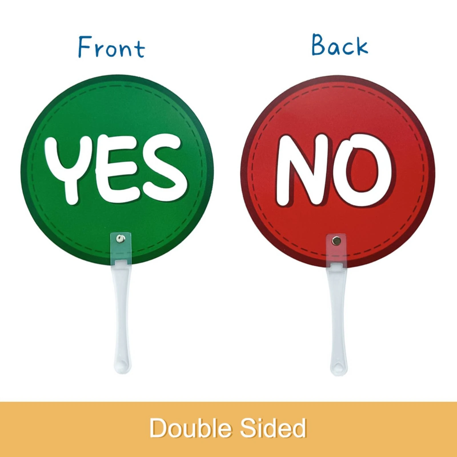 Double Sided Classroom Sign Round Face Participation Sign Easy to Read Interactive Tools for Teaching Games