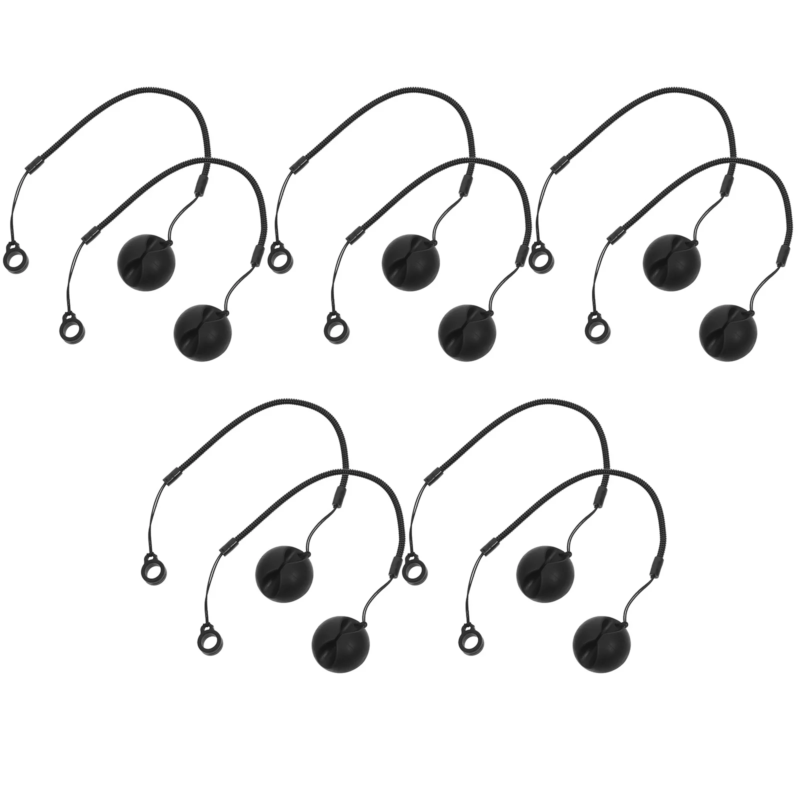 

10 Pcs Lanyards Ballpoint Pen Base Counter Holder Anti Theft Stand Holders Display Chain Black for