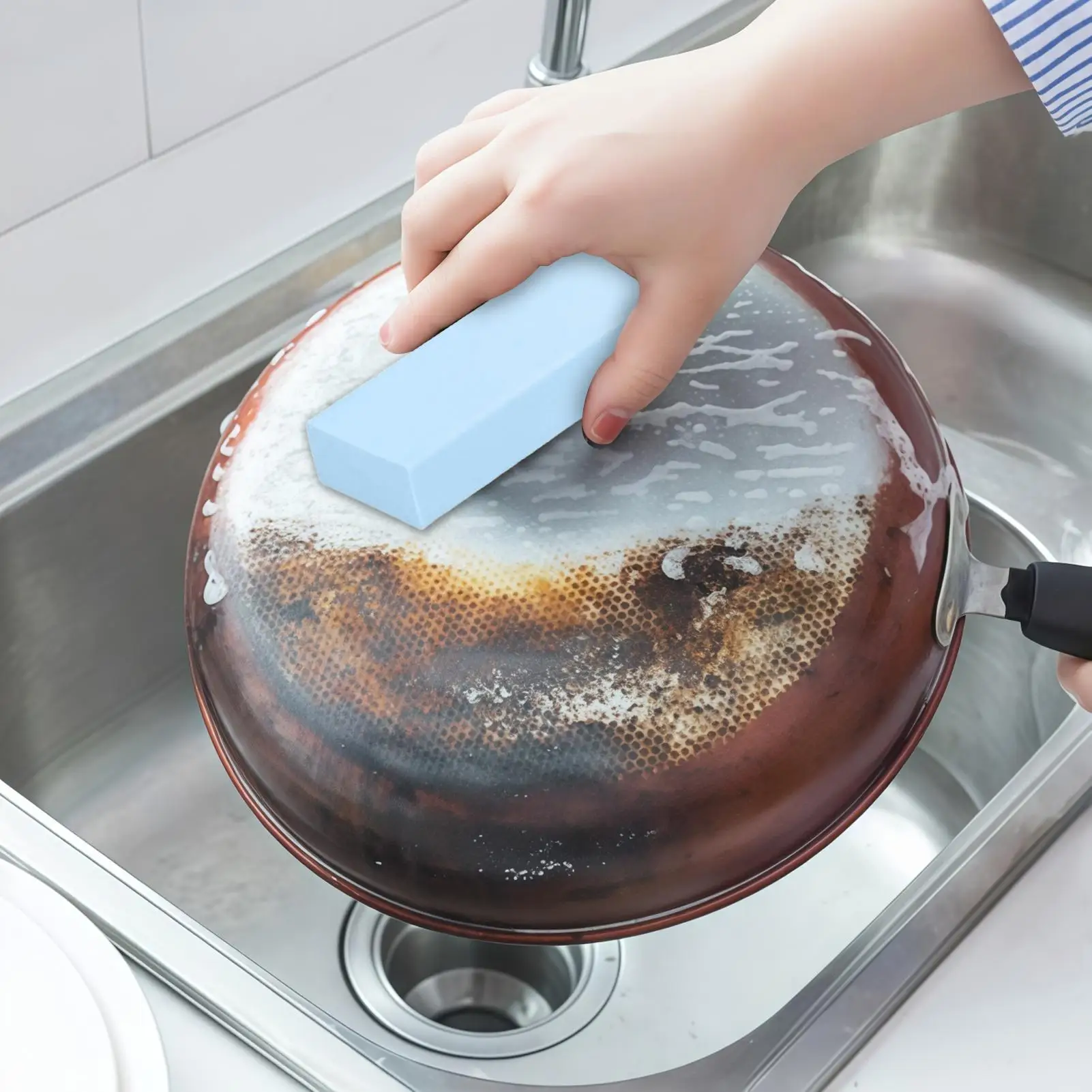 

Средство для удаления ржавчины из нержавеющей стали, многоразовый резиновый ластик для весов, 8 шт., многоразовый резиновый пятновыводитель для кухонной посуды, весы, кухня