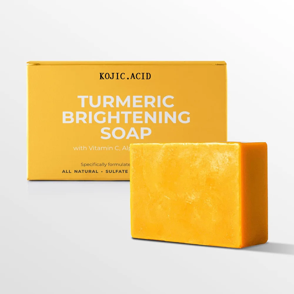 1/3/5pcs Turmeric Soap Lemon Acids Handmade Soap Kojic acid soap Natural Skincare Bar for Moisturizing Body And Face